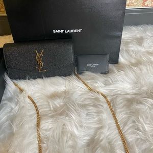 YVES SAINT LAURENT (YSL) Uptown Chain Wallet